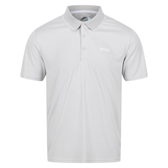 Silver Grey - Front - Regatta Mens Maverick V Active Polo Shirt