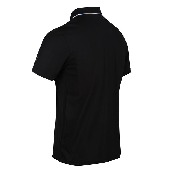 Black - Lifestyle - Regatta Mens Maverick V Active Polo Shirt