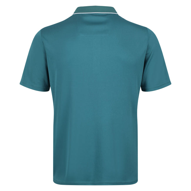 Pacific Green - Back - Regatta Mens Maverick V Active Polo Shirt