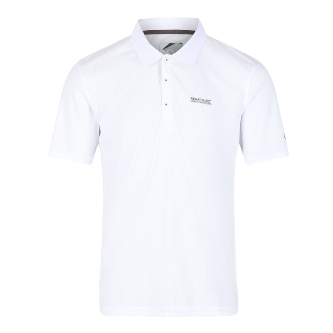 White - Front - Regatta Mens Maverick V Active Polo Shirt