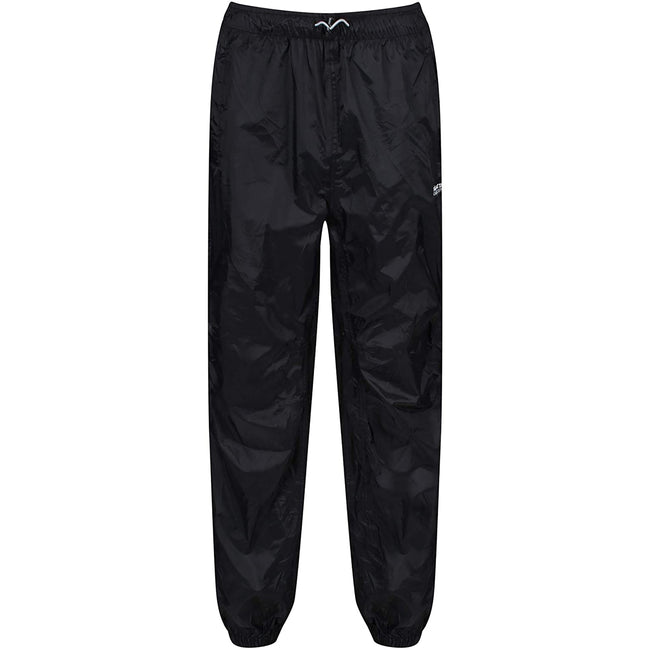 Black - Front - Regatta Great Outdoors Mens Adventure Tech Active Packaway II Overtrousers