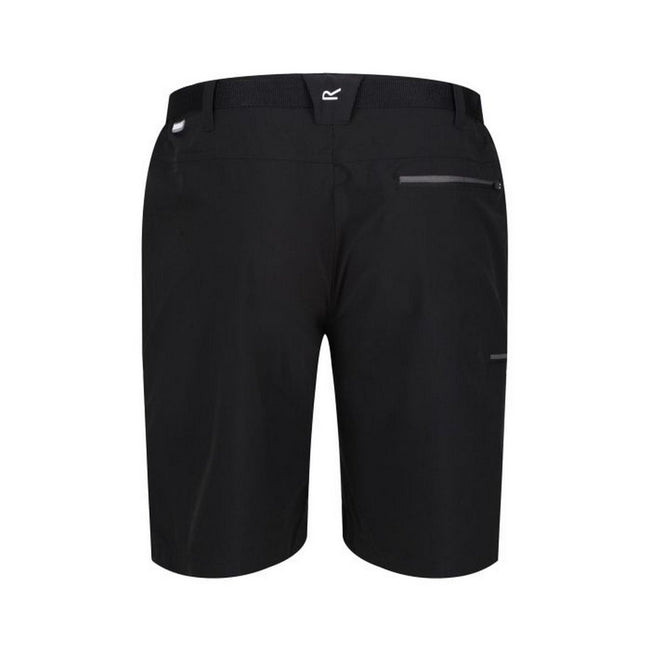 Black - Back - Regatta Mens Xert III Stretch Shorts