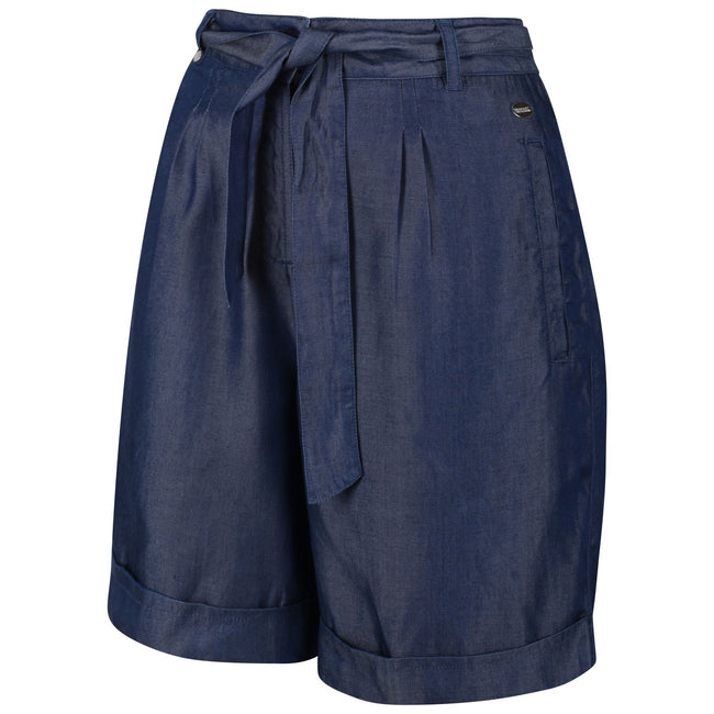 Chambray - Front - Regatta Womens-Ladies Samira Casual Shorts
