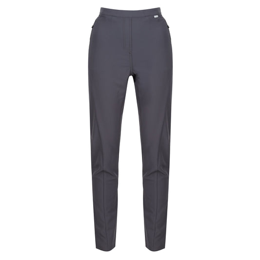 Seal Grey - Front - Regatta Womens-Ladies Pentre Kimberley Walsh Stretch Walking Trousers