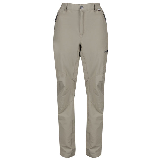 Parchment White - Front - Regatta Mens Highton Zip Off Walking Trousers