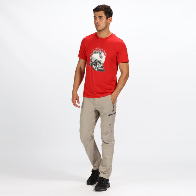 Parchment White - Lifestyle - Regatta Mens Highton Zip Off Walking Trousers