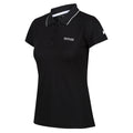 Black - Side - Regatta Womens-Ladies Maverick V Polo Shirt