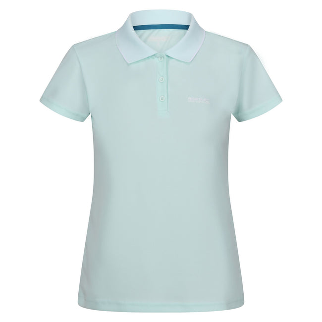Bleached Aqua - Front - Regatta Womens-Ladies Maverick V Polo Shirt