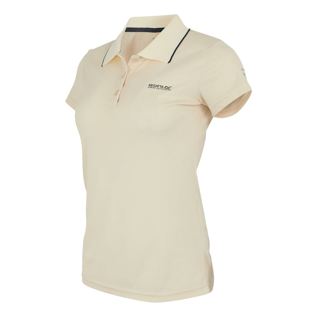 Light Vanilla - Side - Regatta Womens-Ladies Maverick V Polo Shirt