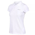 White - Front - Regatta Womens-Ladies Maverick V Polo Shirt