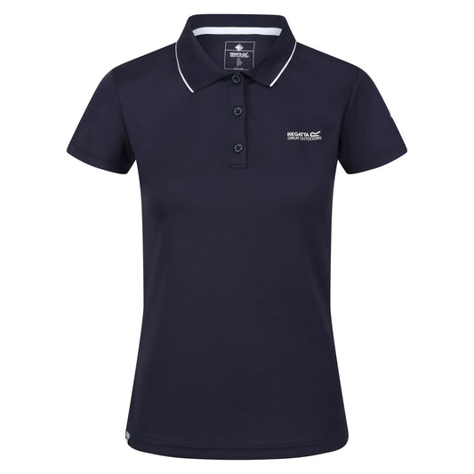 Navy - Front - Regatta Womens-Ladies Maverick V Polo Shirt