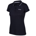 Navy - Side - Regatta Womens-Ladies Maverick V Polo Shirt