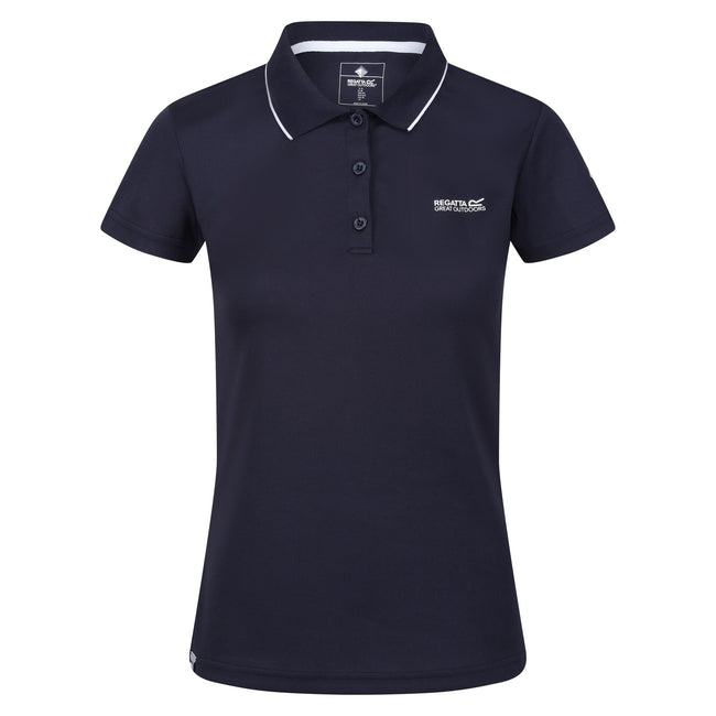 Navy - Front - Regatta Womens-Ladies Maverick V Polo Shirt