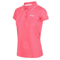Tropical Pink - Side - Regatta Womens-Ladies Maverick V Polo Shirt