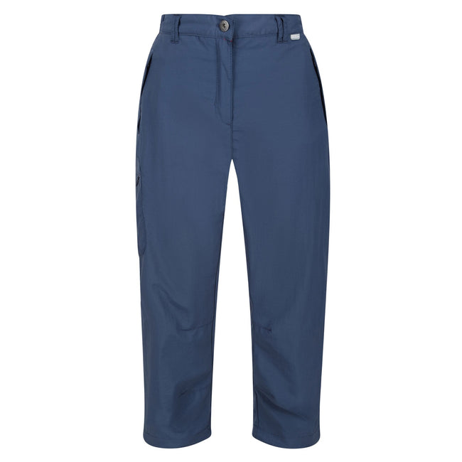 Dark Denim - Front - Regatta Womens-Ladies Chaska II Capri