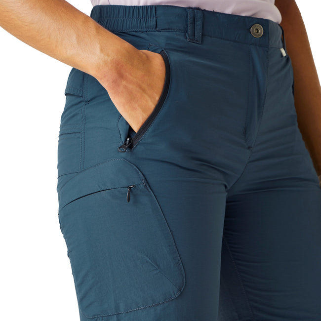 Dark Denim - Lifestyle - Regatta Womens-Ladies Chaska II Walking Shorts
