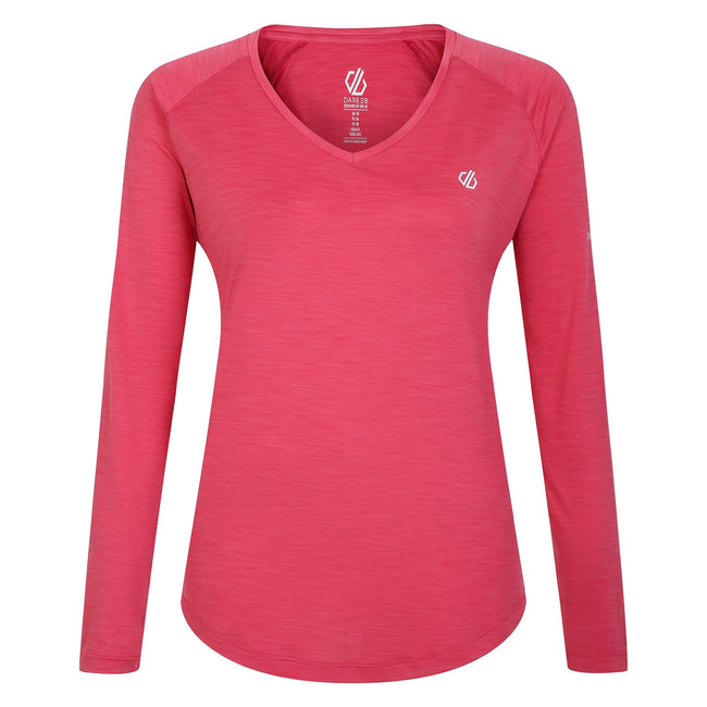 Sorbet Pink - Front - Dare 2B Womens-Ladies Discern Long Sleeve T-Shirt