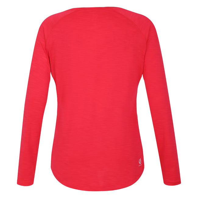 Neon Pink - Back - Dare 2B Womens-Ladies Discern Long Sleeve T-Shirt