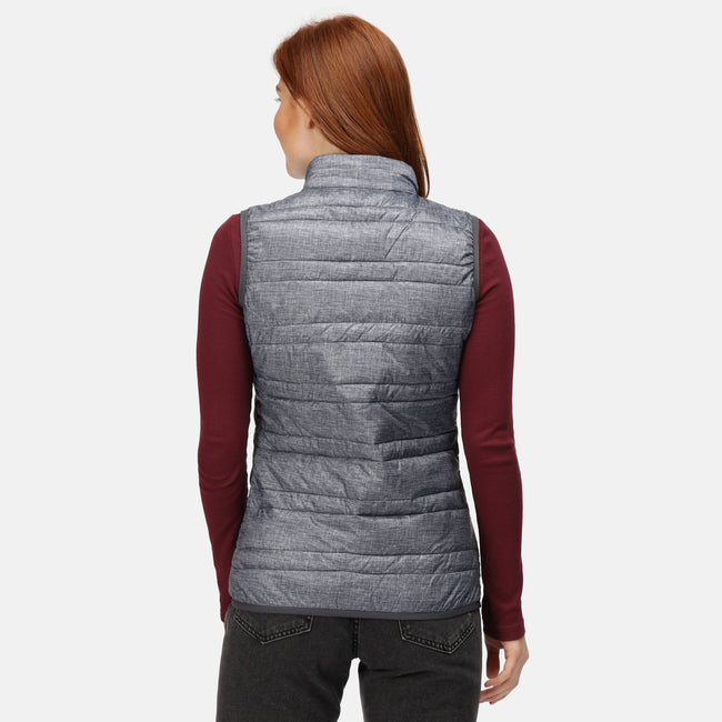 Grey Marl-Black - Side - Regatta Professional Womens-Ladies Insulated Body Warmer