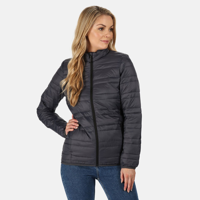 Seal Grey - Back - Regatta Professional Womens-Ladies Quilted Baffled Jacket