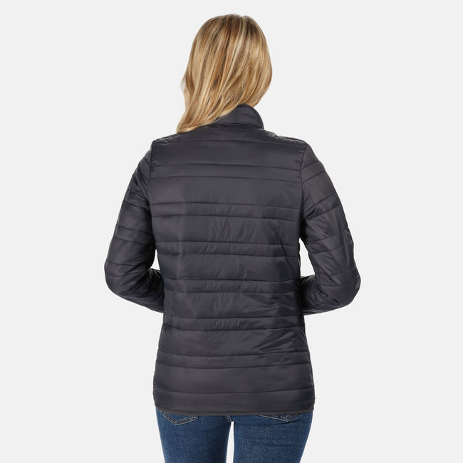 Seal Grey - Side - Regatta Professional Womens-Ladies Quilted Baffled Jacket