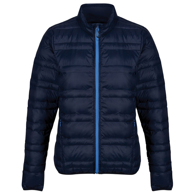 Navy-French Blue - Front - Regatta Professional Womens-Ladies Quilted Baffled Jacket