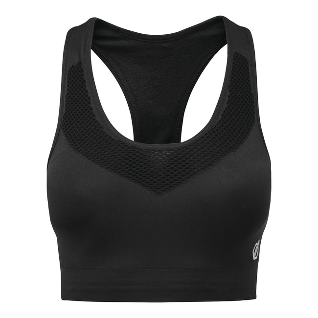 Black - Front - Dare 2b Womens-Ladies Dont Sweat It Sports Bra