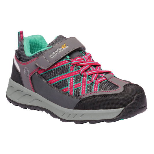 Granite-Duchess - Front - Regatta Childrens-Kids Samaris V Low Walking Shoes