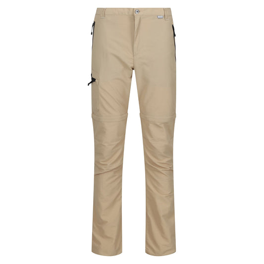 Oat - Front - Regatta Mens Leesville II Zip Off Trousers