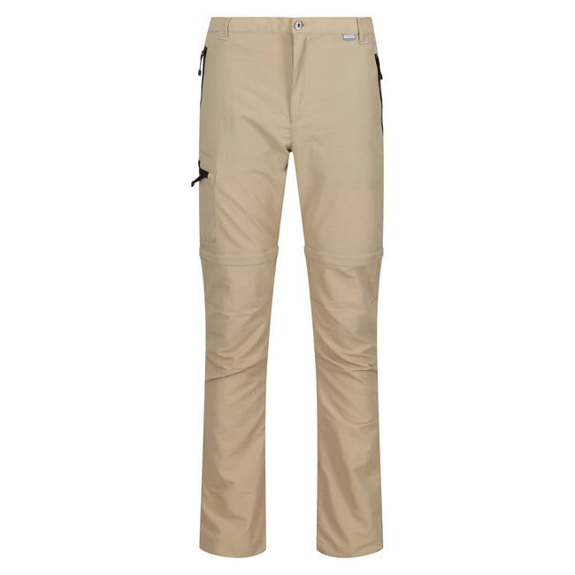 Oat - Front - Regatta Mens Leesville II Zip Off Trousers