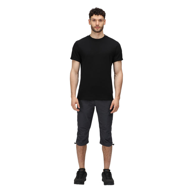 India Grey - Back - Regatta Mens Highton Capri Trousers