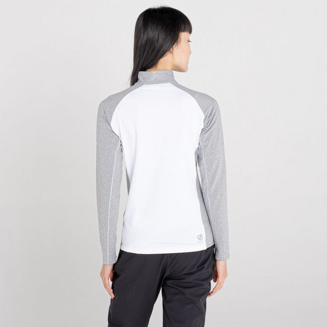 White-Ash - Side - Dare 2B Womens-Ladies Involved II Half Zip Midlayer