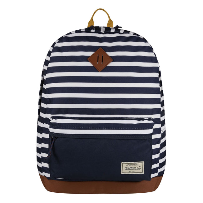 Navy Stripe - Front - Regatta Stamford 20L Backpack