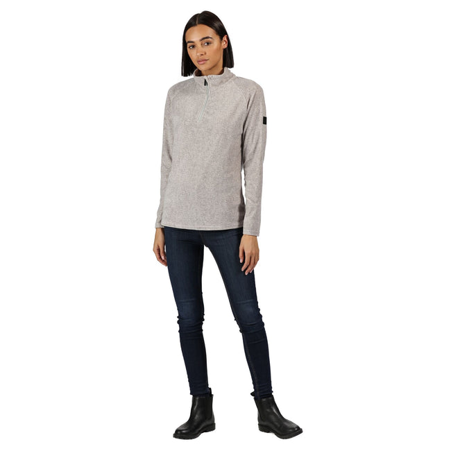 Light Steel - Close up - Regatta Womens-Ladies Pimlo Half Zip Fleece
