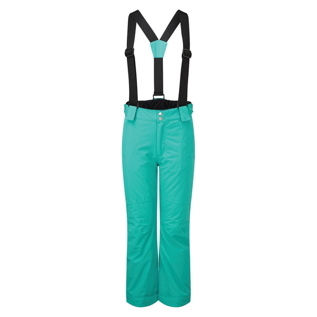 Turquoise - Front - Dare 2B Childrens-Kids Outmove II Ski Trousers