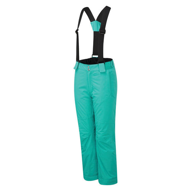 Turquoise - Side - Dare 2B Childrens-Kids Outmove II Ski Trousers