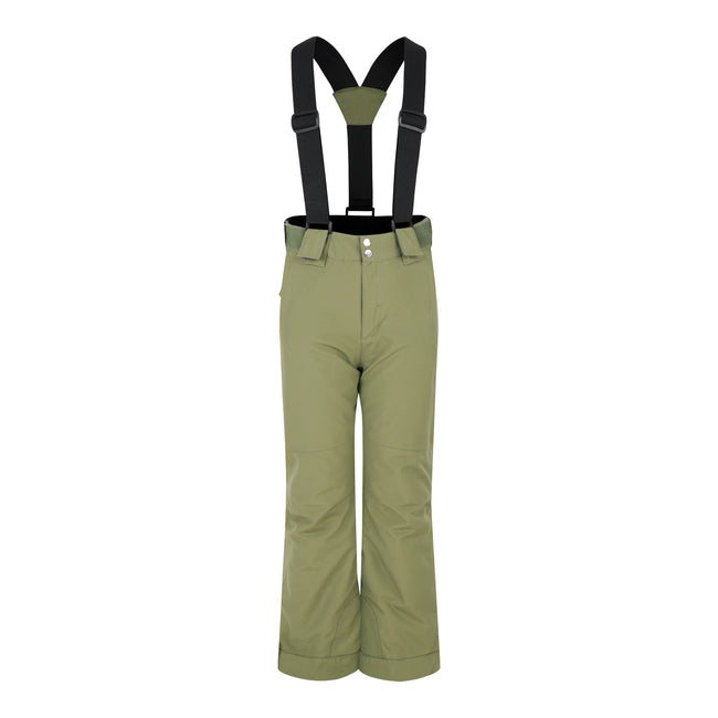 Olivine Green - Front - Dare 2B Childrens-Kids Outmove II Ski Trousers