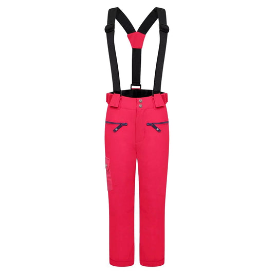 Virtual Pink-Geranium - Front - Dare 2B Childrens-Kids Timeout II Ski Trousers
