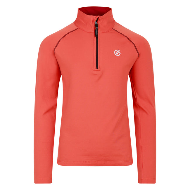 Orange Rust - Front - Dare 2B Childrens-Kids Consist II Thermal Top