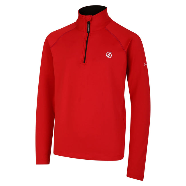 Danger Red - Side - Dare 2B Childrens-Kids Consist II Thermal Top