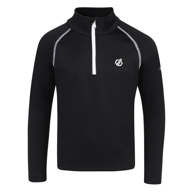Black - Back - Dare 2B Childrens-Kids Consist II Thermal Top