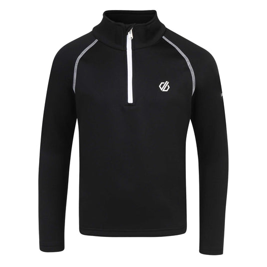 Black - Front - Dare 2B Childrens-Kids Consist II Thermal Top