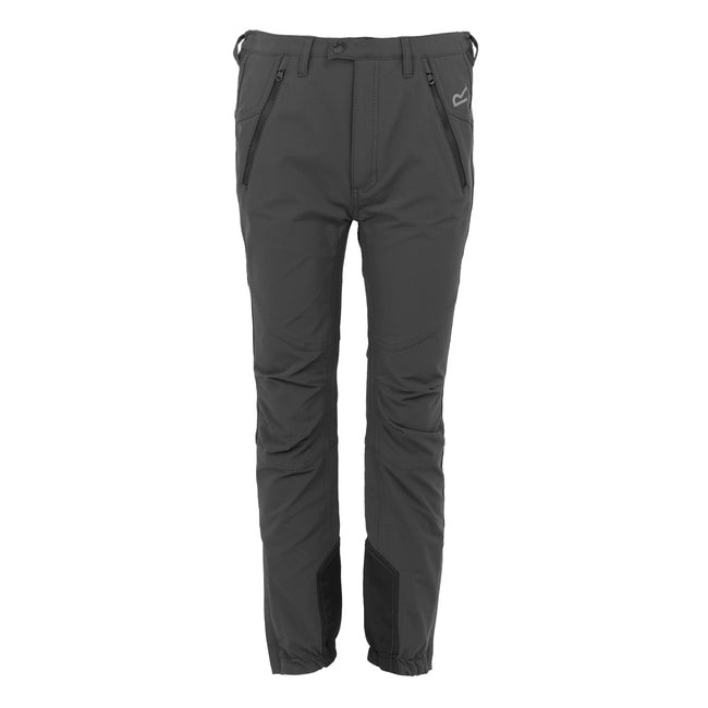 Seal Grey - Front - Regatta Childrens-Kids Tech Mountain Hiking Trousers