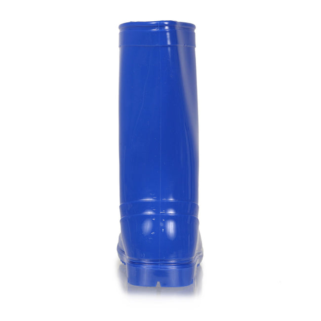Nautical Blue - Side - Regatta Childrens-Kids Wenlock Wellington Boots