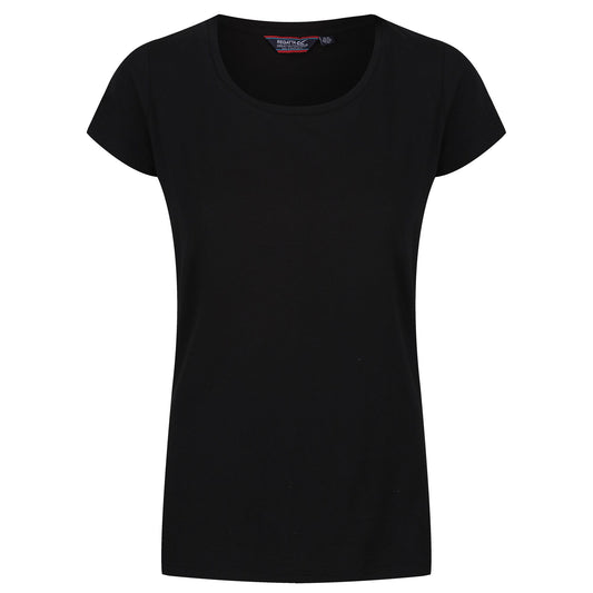 Black - Front - Regatta Womens-Ladies Carlie T-Shirt
