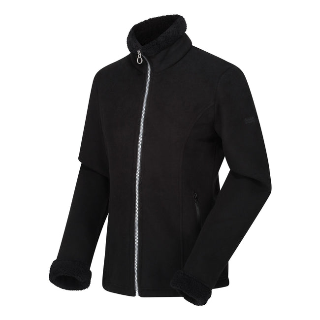 Black - Side - Regatta Womens-Ladies Brandall Heavyweight Fleece Jacket