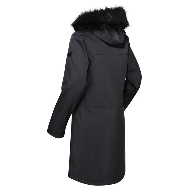 Black - Close up - Regatta Womens-Ladies Lexis Parka
