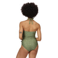 Green Fields - Side - Regatta Womens-Ladies Flavia Polka Dot One Piece Swimsuit