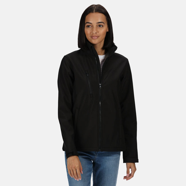 Black - Back - Regatta Professional Womens-Ladies 3 Layer Membrane Soft Shell Jacket