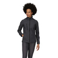 Seal Grey-Black - Side - Regatta Professional Womens-Ladies 3 Layer Membrane Soft Shell Jacket